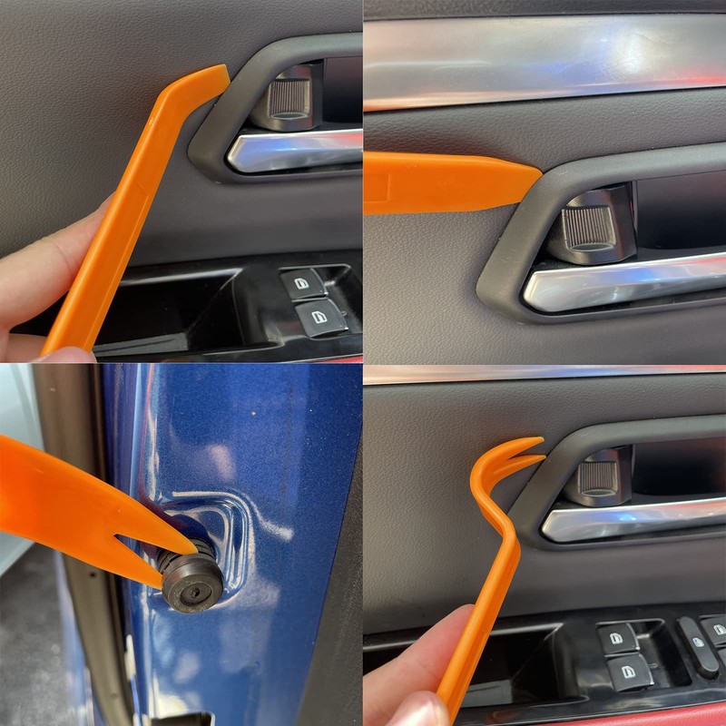 Wacnune 4 Pcs Car Audio Dash Removal Plastic Pry Tools