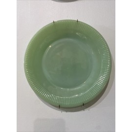 FireKing 9" Vintage Fire King Dinner Plate Jadite Color