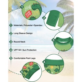 ALVABABY Long Sleeve Rashguards with Swim Diaper, Baby/Toddler Girls' Rash Guard Sets,Girl Swimsuit UPF 50+ Sun Protection Two Piece Bathing Suit ST-S05-12-18M