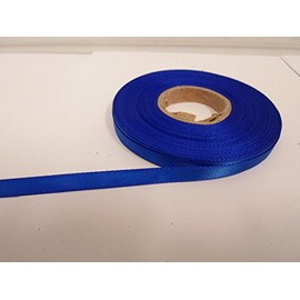 2 metres x 7mm Satin Ribbon Royal Cobalt Dark Blue Double Sided 7 mm