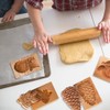 4 Pieces Wooden Cookie Molds Carved Wood Mold DIY Cookie