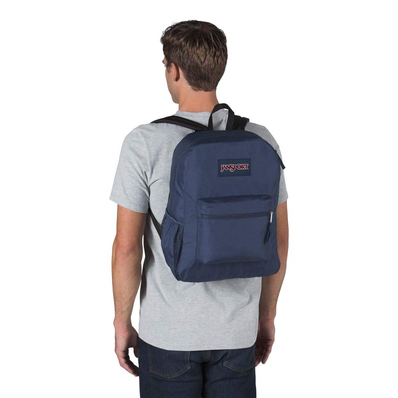 Jansport | Cross Town Backpack (Navy Blue- One Size)