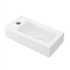 J-FAMILY 14.5'' x 7'' Small Wall Mount Sink Rectangle Porcelain