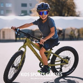 SEKKAF Kids Sunglasses Youth Baseball Sunglasses for Boys Girls Softball Sports Sun Glasses UV Protection