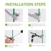 Jiozermi 4 Pack Sliding Glass Door Ratchet Lock with 4