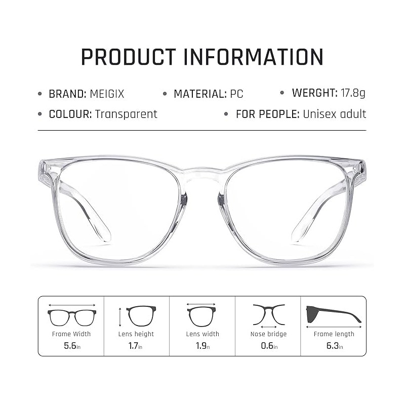 Stylish Safety Glasses, Safety Glasses Safety Goggles Anti Fog, Clear