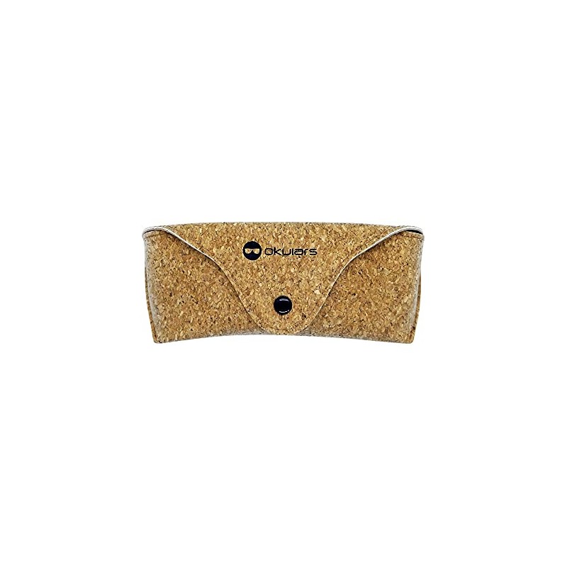Okulars® Oak Natural Cork Glasses Case