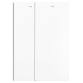 DALIX PVC Vertical Blind Replacement Slats Curved Smooth White 98.5 x 3.5 (2-Pack)