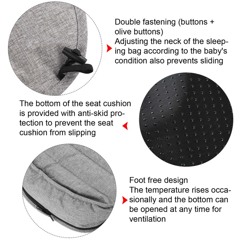 Universal Sleeping Bag for Baby Stroller Winter Outdoor Windproof Baby