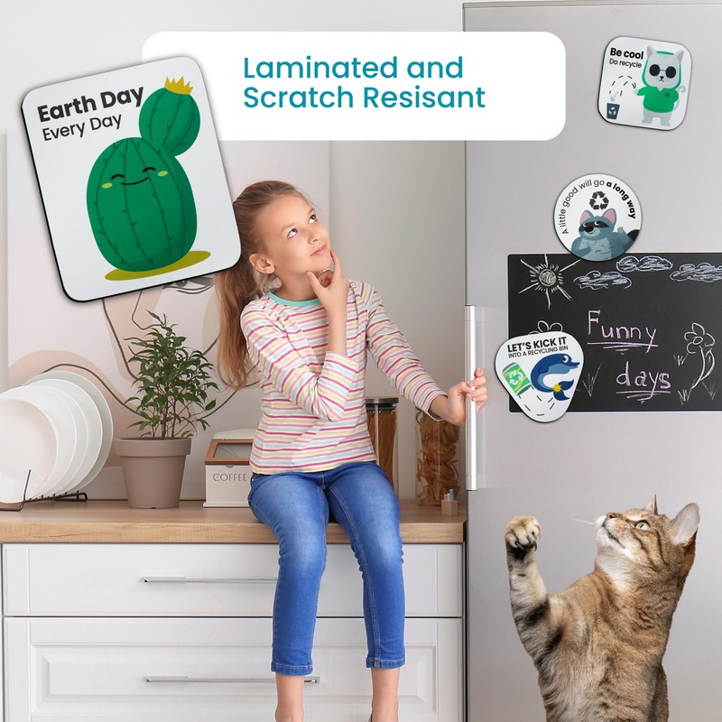 Home Zone Living Kitchen Trash and Recycling Combo Assorted Magnetic