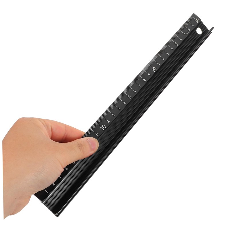 SHINEOFI Precision Metal Craft Ruler Durable Measuring Tool with Scale