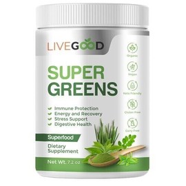 LiveGood - Super Greens, Organic, Immune, detox, & stress support, keto & vegan