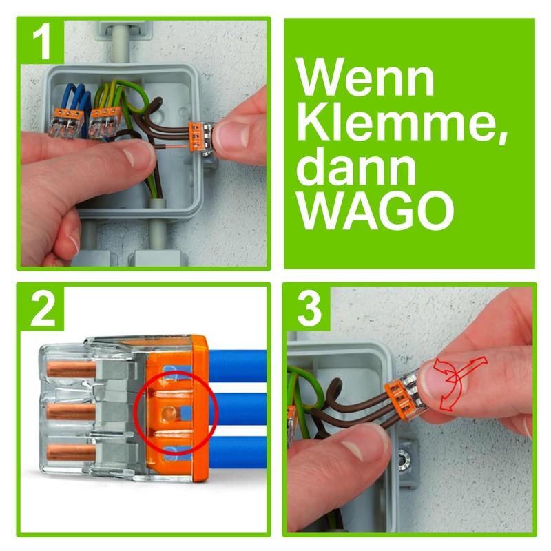 WAGO® Terminal 4 Wire Junction Box Terminal 2273-204 (Pack of