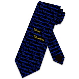 Three Rooker Hanukkah Ties Jewish Holiday Necktie Mens Classic Hanukkah Tie