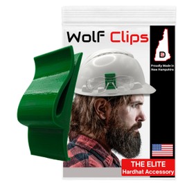 Hard Hat Clip Collection - Safety Glasses - Green