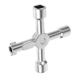 Tofficu Multifunctional Wrench Tool for Bathroom Supplies Durable Cross Key Wrench for Installations Sturdy and Portable Accessory for Emergencies High Hardness Water Valve Tool