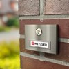 Metzler Surface-Mounted Doorbell Made of Stainless Steel – Interchangeable Name