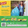 Glad Recycling 30 gal. Trash Bags Drawstring 28 pk