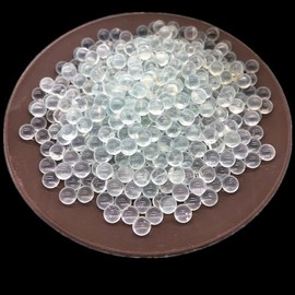 Round Glass Beads, Solid Glass Balls for Heating and Boiling Prevention Laboratory Clear Glass Boiling Stones, 1 mm Diameter, Approx 1000 Beads
