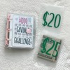 Hulyfw Money Saving Challenge Binder,1000 Savings Challenge Binder, Reusable Mini