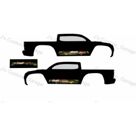 Hot Wheels Tacoma V2 white toner water slide decal For 1/64 scale custom diecast model