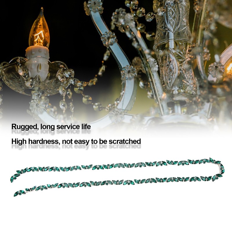 Glass Claw Chain High Hardness Color Single Row Rhinestone Strips