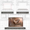 fzxwyishu Tempered Glass Backsplash for Kitchen,Stove Splashback Protector Metal copper
