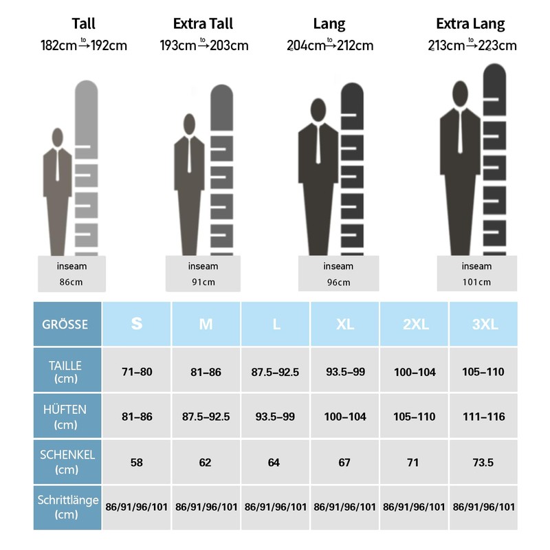 Idtswch 38 Inseam Mens Tall Sweatpants Open Bottom Joggers Casual