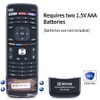 PZL XRT302 Replacement for Vizio TV Remote Control QWERTY Keyboard