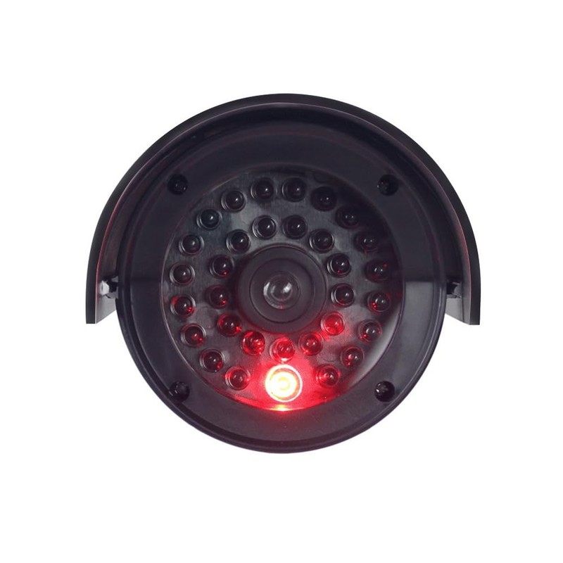 Laroal 2pcs Simulation Camera Waterproof Bullet Shape Black Simulation Security