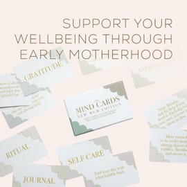 LSW London Mind Cards - New Mum Edition - 45 Mindfulness Cards for Women, Ideal for Early Motherhood Support and Self Care - Great New Mum Gifts