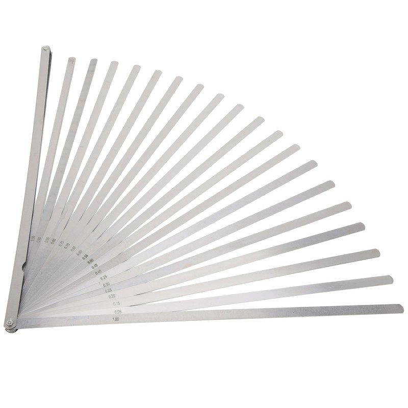 Portable 20 Blades Feeler Metric Thickness Gauge Stainless Steel 500mm