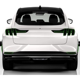 iwannachange Precut Tail Light Tint Fit for Ford Mustang Mach-E 2021 2022 2023 Vinyl Overlay Kit Complete with Gloss Dark Smoke Wrap Cover Vinyl Decals Film Accessories (Taillight)