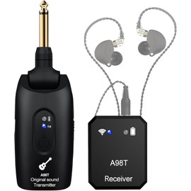 INGPARTNER Wireless in Ear Monitor System, 2.4GHz Wireless IEM System with 270° Rotatable Transmitter, Receiver Auto-Pairing, in-Ear Monitoring for Studio, Band Rehearsal, Instrument Performance(A98T)