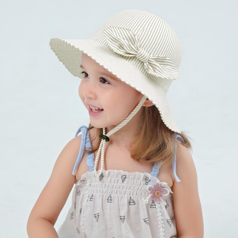 Sombrero de verano de algodón para bebé y niña, con