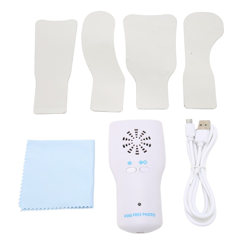 Dental Mirror Handle Prevent Fog LED Light Teeth Oral Cavity