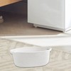 Qianly Elegant Cotton Rope Storage Bin for Home Essentials, White,