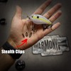 Harmony Fishing Stealth Clips (25 Pack) [Black Stainless] (18mm (50#