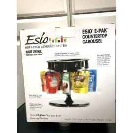 Esio Beverage System RB101 E-Pak Countertop Carousel Black Beverage Holder