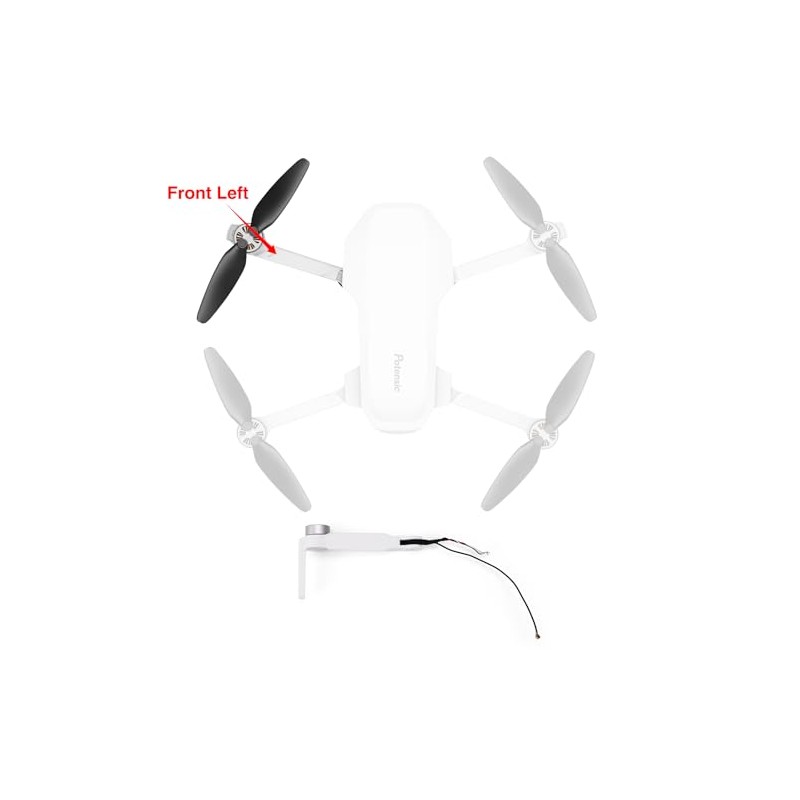Potensic ATOM LT Drone Original replacement left front arm, propeller