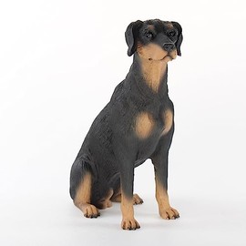 Conversation Concepts Doberman Dog Figurine Black Uncropped
