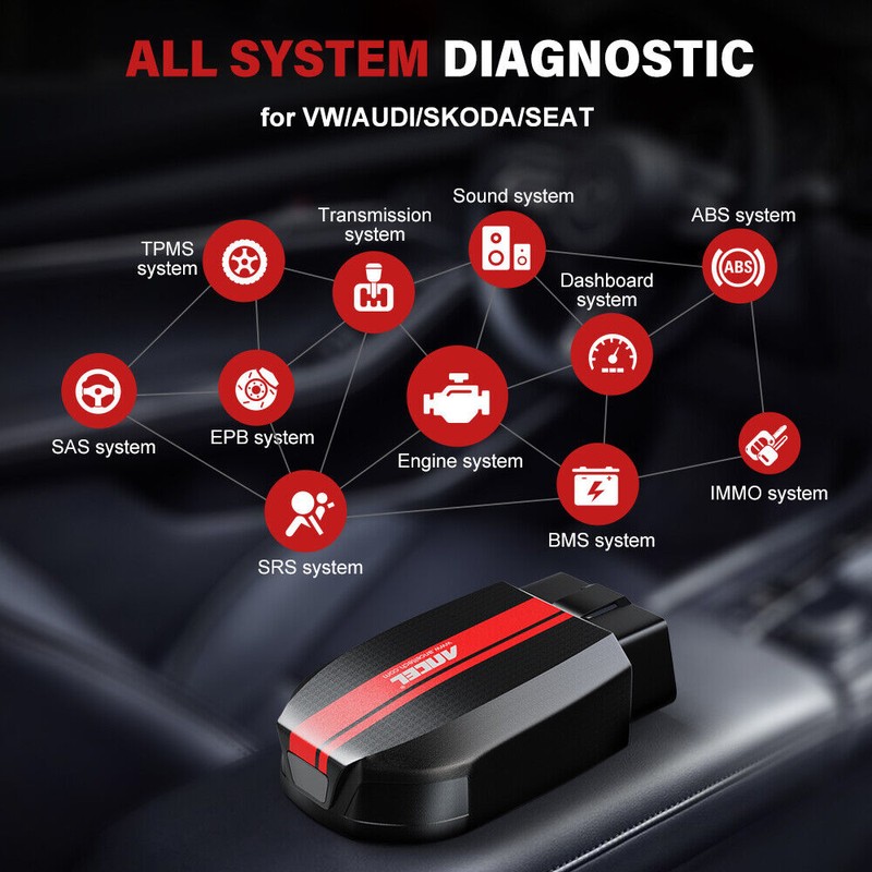 ANCEL BD500 OBD2 Scanner Bluetooth All System Code Reader Diagnostic