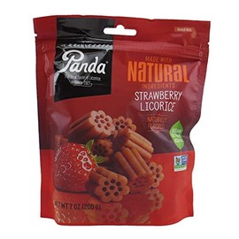 Panda All Natural Licorice Chews Strawberry (pack of 2)