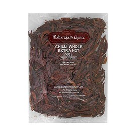 Maharajah's Choice Spicy Whole Red Chilli, 500 g