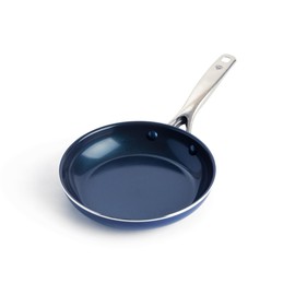 Blue Diamond 8 Inch Nonstick Frying Pan, PFAS Free Ceramic Egg and Omelette Pan, Diamond Infused Nonstick Skillet, Dishwasher & Oven Safe, Durable, Non Toxic, Metal Utensil Safe, Blue