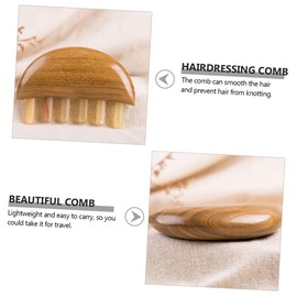 FOMIYES 1pc Wide Tooth Comb for Unisex Natural Buffalo Horn Hairbrush for Scalp Massage and Stress Relief Ergonomic Design for Comfort and Comfortable to Hold