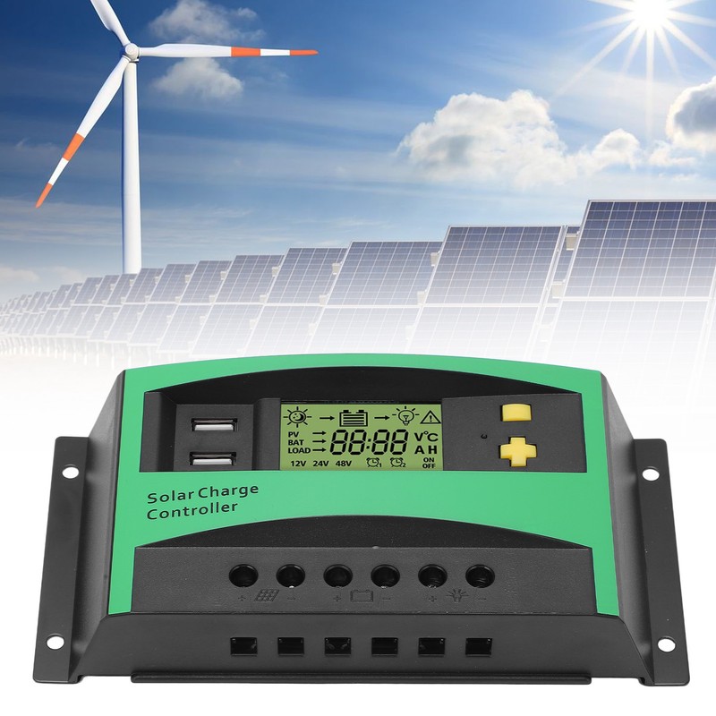 Solar Charge Controller PWM Panel Regulator 12V 24V 30A with