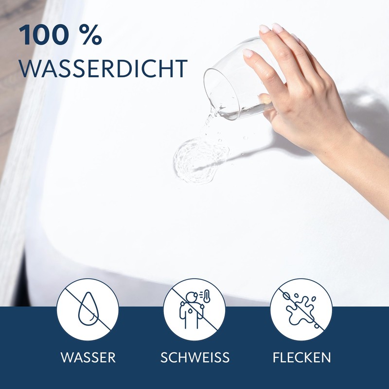 Dreamzie - Mattress protector 140 x 190 cm - durable