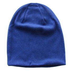 Edge City Cotton/Wool Knit Hat, All Seasons, Watch Cap, Men's, Women's, Made in Japan, 14/royal blue