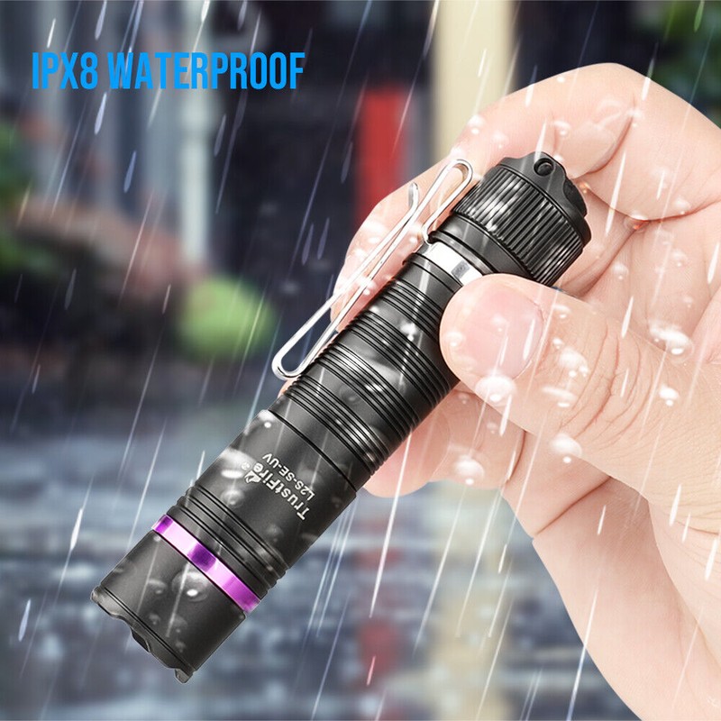 Trustfire 365nm UV Flashlight 3000mW Ultraviolet Torch TypeC Charging Waterproof